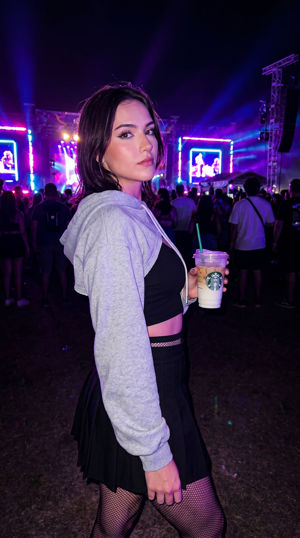 No effort cropped hoodie