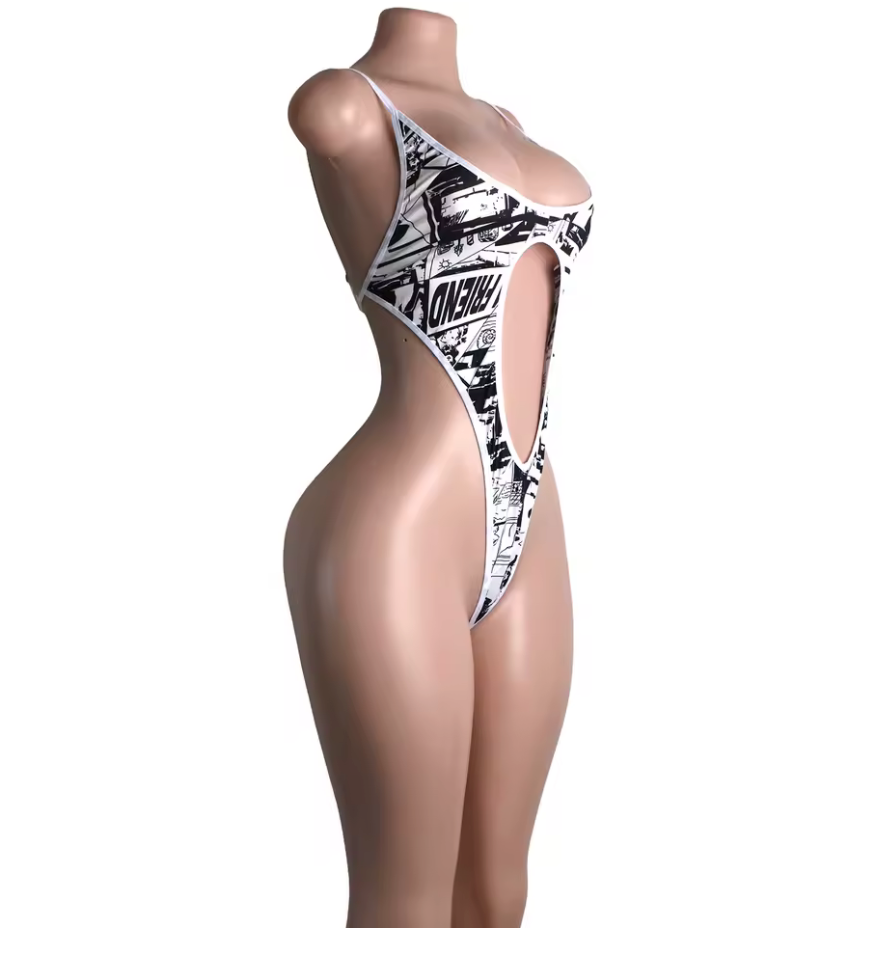 Money Talks Cut-Out Bodysuit