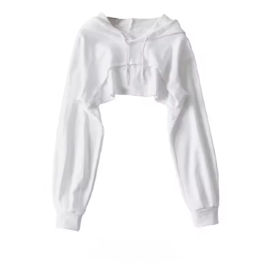 No effort cropped hoodie